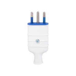 Enchufe macho volante 2p+t 10 A Blanco Gewiss
