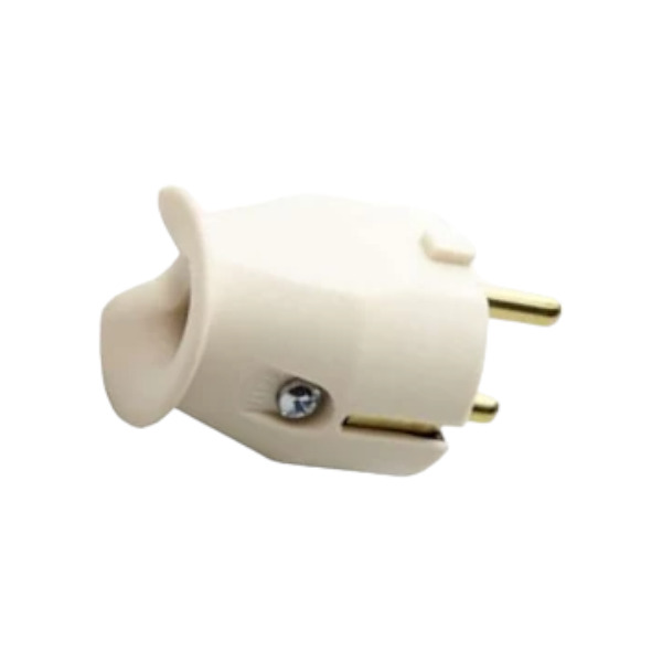 2014000007-1 Enchufe macho volante Schuko 2p+t 16A Blanco Gewiss