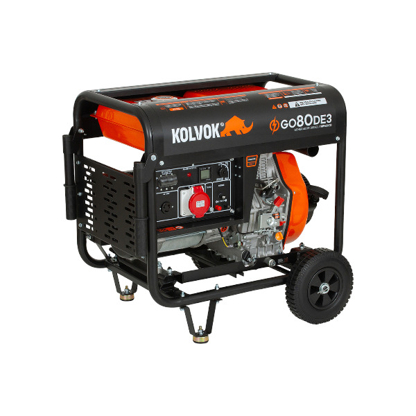 12000100225-1 Generador eléctrico a diesel trifásico 8.1 kVA GO80DE3 Kolvok