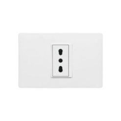 Toma 2P+T 10 y 16A bipaso 250V blanco armada Lúzica Bticino