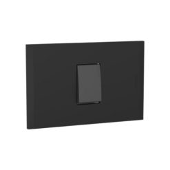Interruptor 9/12 10AX antracita Placa 1p black Nóbile Bticino