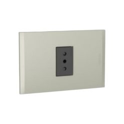 Toma 2P+T 10A antracita Placa 1p terra Nóbile Bticino