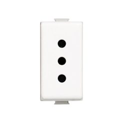 Toma 2P+T 10A 250V Blanco Matix Bticino
