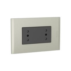 Toma dúplex 10A antracita Placa 3p terra Nóbile Bticino