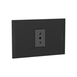 Toma 2P+T 10A antracita Placa 1p black Nóbile Bticino