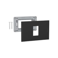 Placa 1P black con soporte Nóbile Bticino
