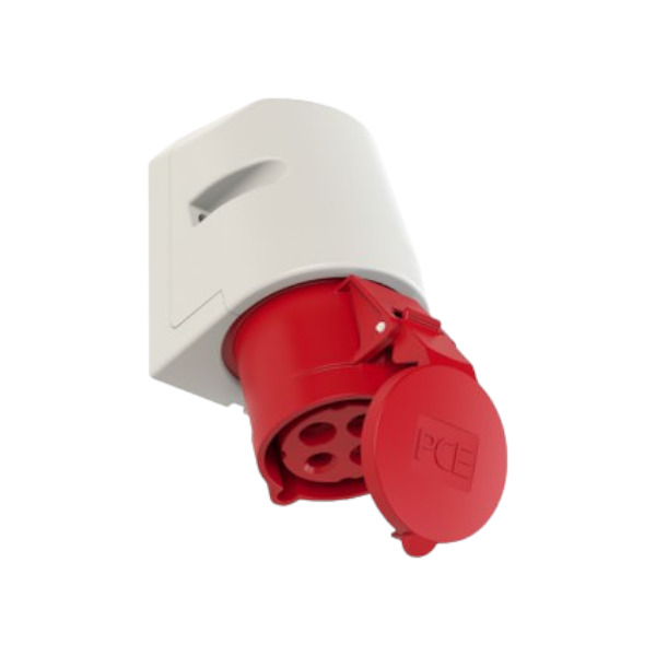 2001901047-1 Enchufe Hembra Sobrepuesta 4x32A IP44 3P+T 380V PCE