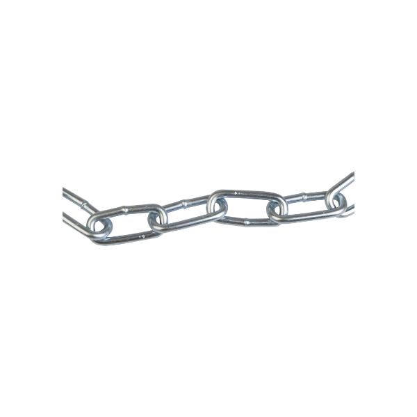 51000100032-1 Cadena Eslabon Largo Galvanizada 8mm x 30 Metros Generica