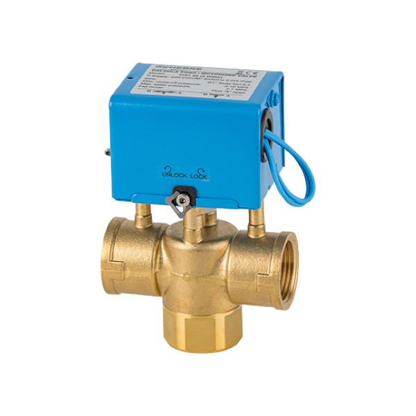 9000102062-1 Válvula Motorizada - Zona 3 Vías 1'' Genebre