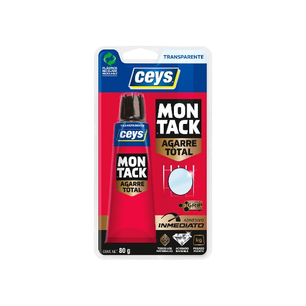 1000900160-1 Silicona de Contacto Montack Agarre Total 80 grs Ceys