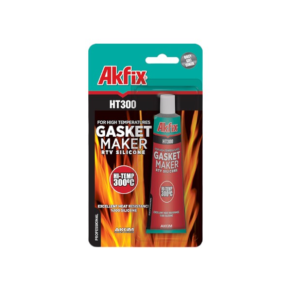 1000900179-1 Silicona Alta Temperatura HT300 85 grs Gris Akfix