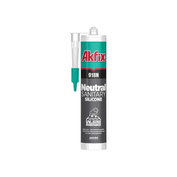 1000900180-1 Silicona Neutra 918 Transparente 310 ml Akfix
