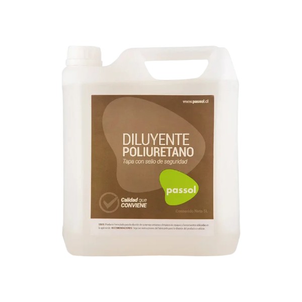 1001000041-1 Diluyente Poliuretano 5 Litros Passol