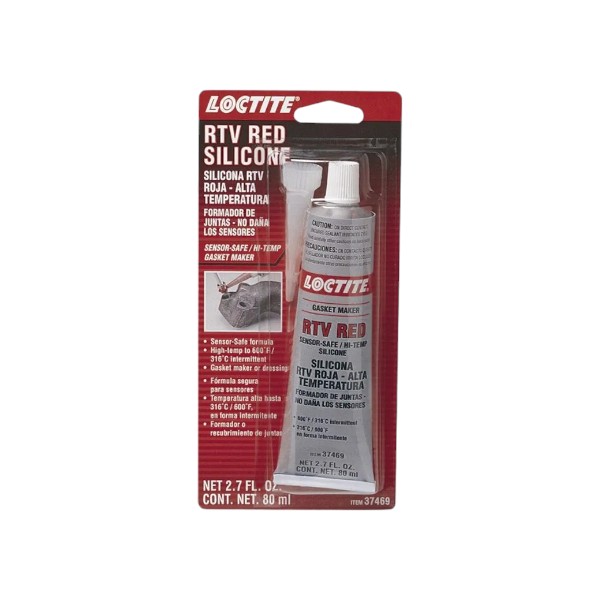 1001300206-1 Silicona Roja Rtv Alta Temperatura Si 596 Tb 80ml Loctite