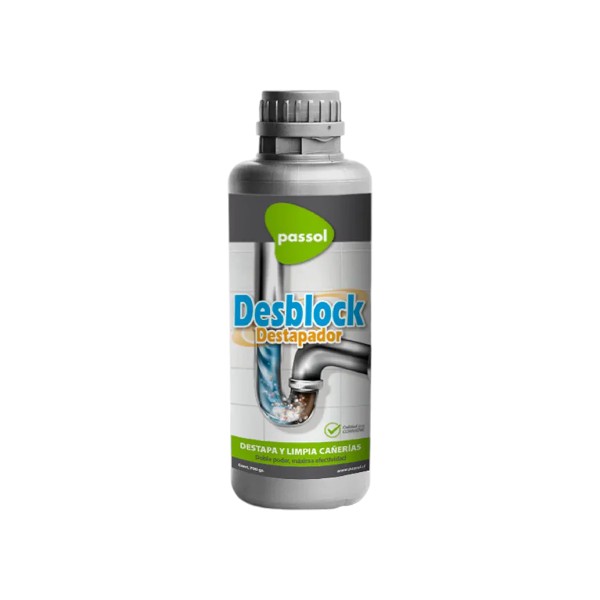 1001500152-1 Desblock Destapador de Cañerías 700 grs Passol