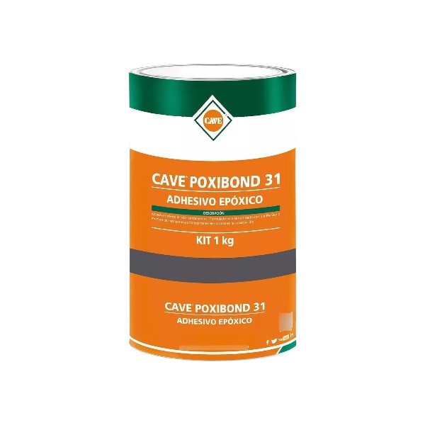 1001500401-1 Cave Poxibond 31 Adhesivo Epoxico Kit 1 kg Cave
