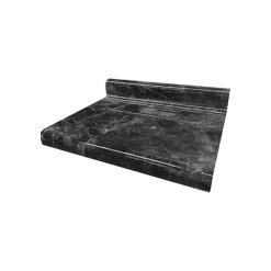 Cubierta Marmol Negro 300x50x90° Arredondo