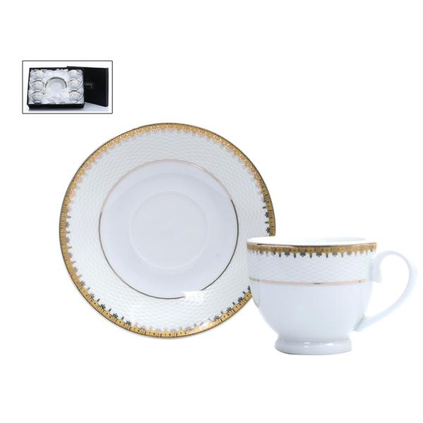 22000900004-1 Set Tazas Té Drama Rose Dorado Concepts