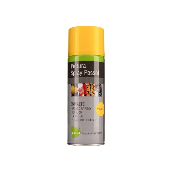 1000101668-1 Spray Esmalte Secado Rápido Amarillo 400ml Passol