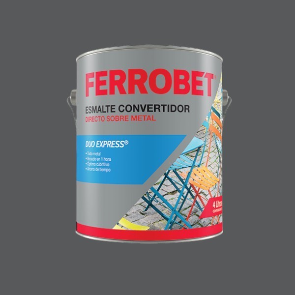 1000400334-1 Ferrobet Duo Express Gris 4 Litros Petrilac