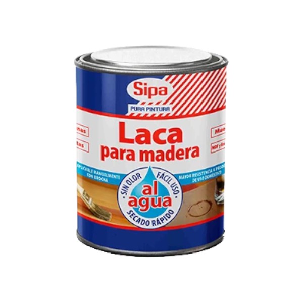 1000500503-1 Laca Madera al Agua 800ml Sipa