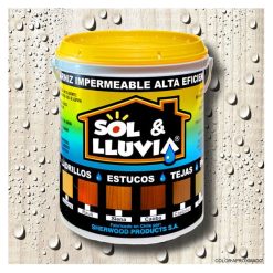 Barniz Sol y Lluvia Incoloro Galón Wet Proof