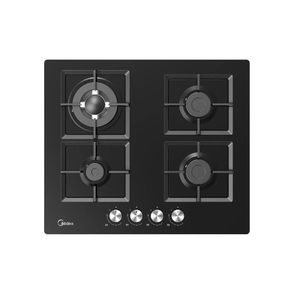 5001000144-1 Encimera a Gas 4 Quemadores Negra 60 cms MG60GK007 Midea