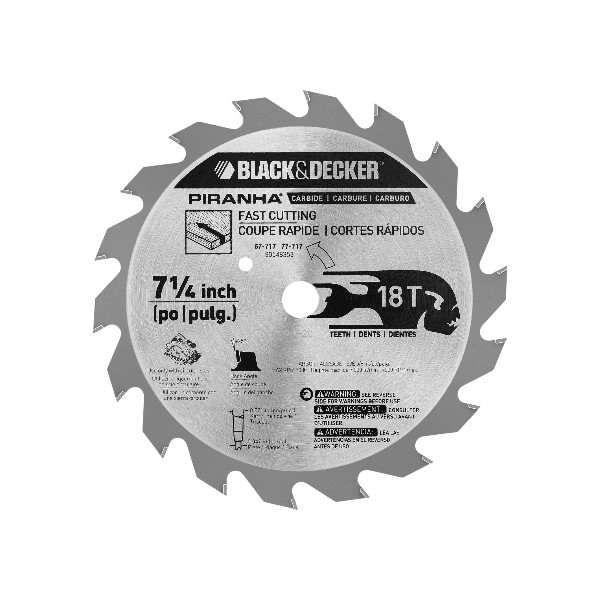 28000200189-1 Disco de Sierra 7 1/4'' 18D 77-717 PS Black&Decker