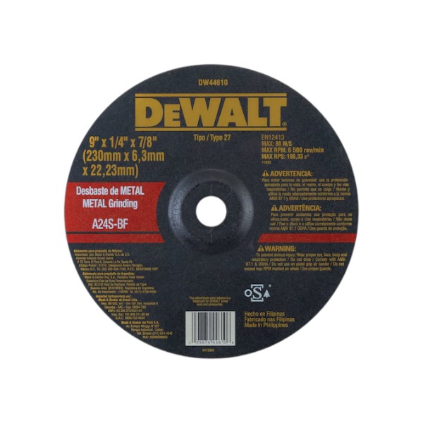 28000300380-1 Disco Desbaste 9'' DW44610 DeWalt
