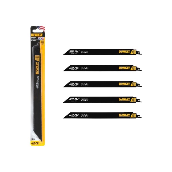 28000300435-1 Set 5 Hojas de Sierra Sable DWA41812 DeWalt