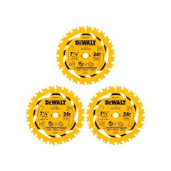 Set 3 Discos de Sierra 7 1/4'' 24D DWA271424PK3 DeWalt