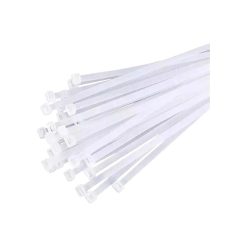 Bolsa Amarracables Blanco 4.6x250mm 100 Unidades FHCT46250W Fixtec