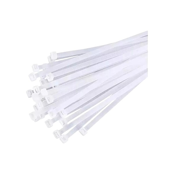 65002100553-1 Bolsa Amarracables Blanco 4.6x300mm 100 Unidades FHCT46300W Fixtec