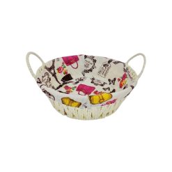 Panera Con Tela Redondo 24 cms