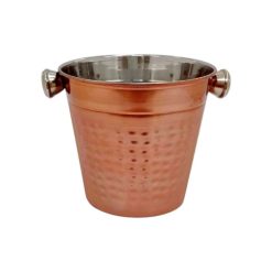 Porta Hielo De Acero Con Lacado De Cobre 12 Cms