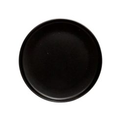 Plato Negro Entrada 20 cms