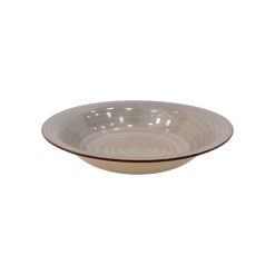 Plato Hondo de Ceramica 20 cms Beige