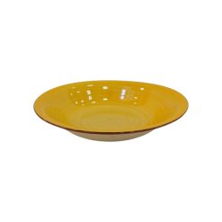 Plato Hondo de Ceramica 20 cms Amarillo