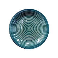 Plato Bajo de Ceramica 26 cms Azul