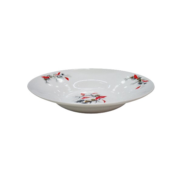 3000500128-1 Plato Hondo de Loza con Diseño 22 cms