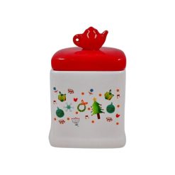 Porta Te de Ceramica Navidad 9x7x14 cms