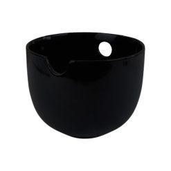 Bowl Negro con Orificio 12x9 cms