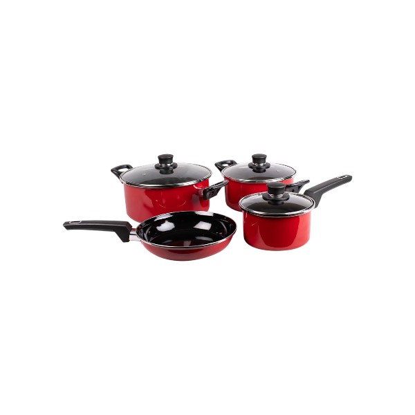 3001300332-1 Batería Acero Vitrificado 7 Piezas Nápoles Doral