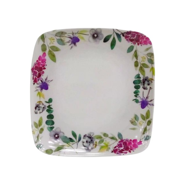 3001800005-1 Plato Cuadrado Melamina 15 cms