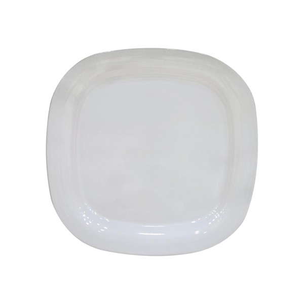 3001800164-1 Plato Blanco de Melamina 27 cms