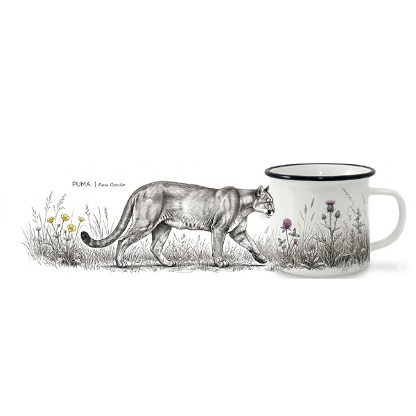 Tazón 12oz Puma con Flor